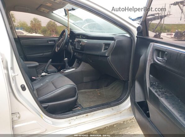 5YFBURHE0GP430595 2016 TOYOTA COROLLA Silver წინა სალონის ხედი