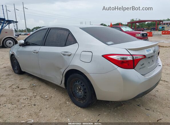 5YFBURHE0GP430595 2016 TOYOTA COROLLA Silver უკანა მარცხენა
