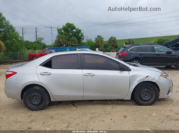 5YFBURHE0GP430595 2016 TOYOTA COROLLA Silver უკანა სალონის ხედი