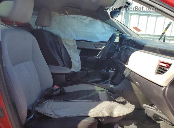 5YFBURHE0GP457697 2016 TOYOTA COROLLA Красный Вид салона спереди