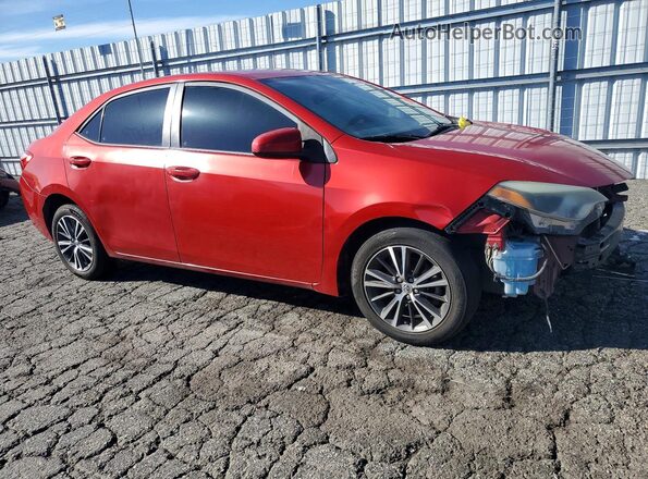 5YFBURHE0GP457697 2016 TOYOTA COROLLA Красный Передняя правая четверть
