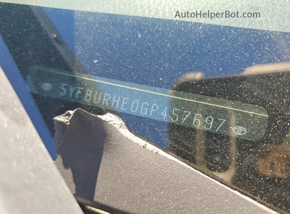 5YFBURHE0GP457697 2016 TOYOTA COROLLA Красный Вид подкапотного пространства