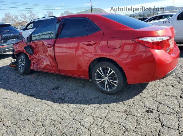 5YFBURHE0GP457697 2016 TOYOTA COROLLA Красный Задняя левая четверть