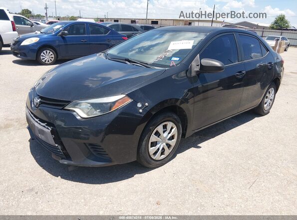 5YFBURHE0GP467095 2016 TOYOTA COROLLA Black წინა მარცხენა ხედი სამი მეოთხედიდან