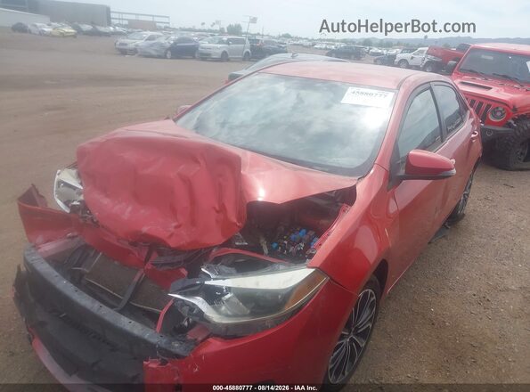 5YFBURHE0GP469199 2016 TOYOTA COROLLA Red Передня ліва чверть