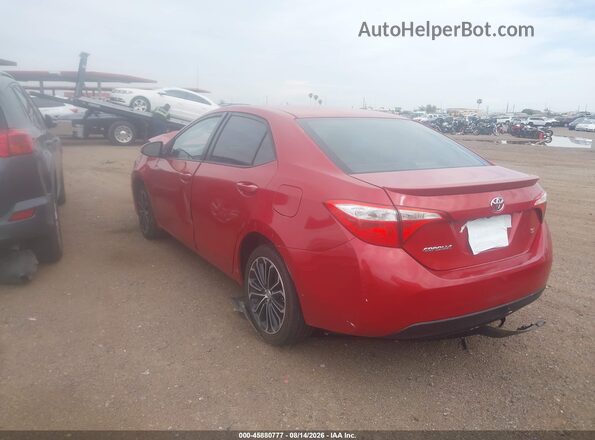 5YFBURHE0GP469199 2016 TOYOTA COROLLA Red Задня ліва чверть