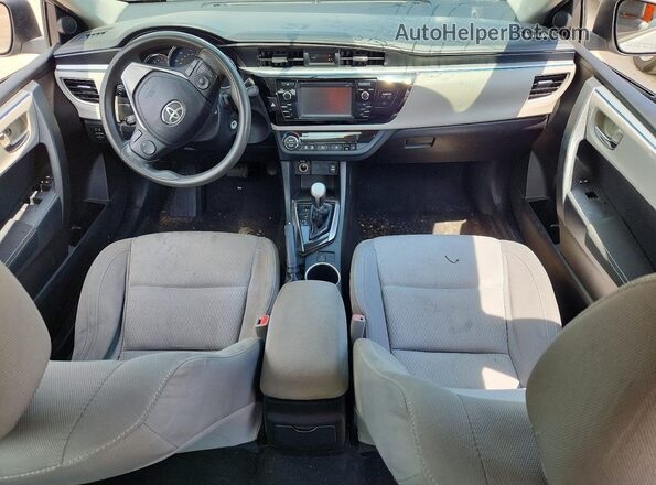 5YFBURHE0GP489128 2016 TOYOTA COROLLA Серебряный Вид панели приборов
