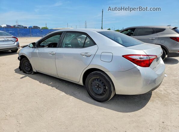 5YFBURHE0GP489128 2016 TOYOTA COROLLA Серебряный Задняя левая четверть