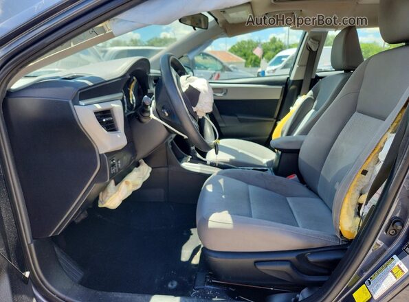 5YFBURHE0GP531619 2016 TOYOTA COROLLA Gray Vista interior delantera