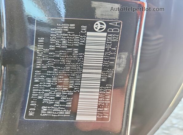 5YFBURHE0GP552549 2016 TOYOTA COROLLA Black Vista del compartimento del motor