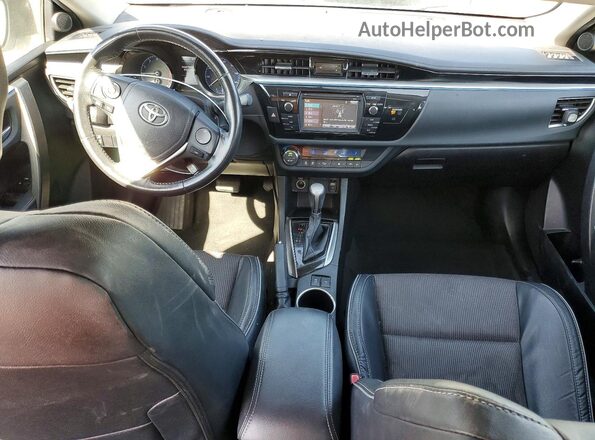 5YFBURHE0GP561610 2016 TOYOTA COROLLA Silver Widok deski rozdzielczej