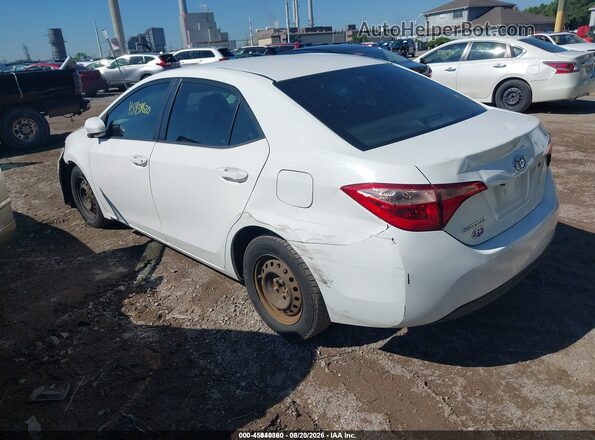 5YFBURHE0KP866159 2019 TOYOTA COROLLA Белый Задняя левая четверть