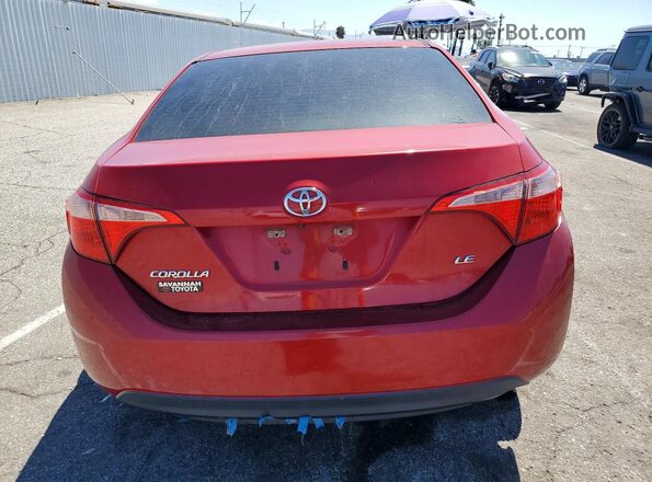 5YFBURHE1HP638972 2017 TOYOTA COROLLA Red უკანა ხედი