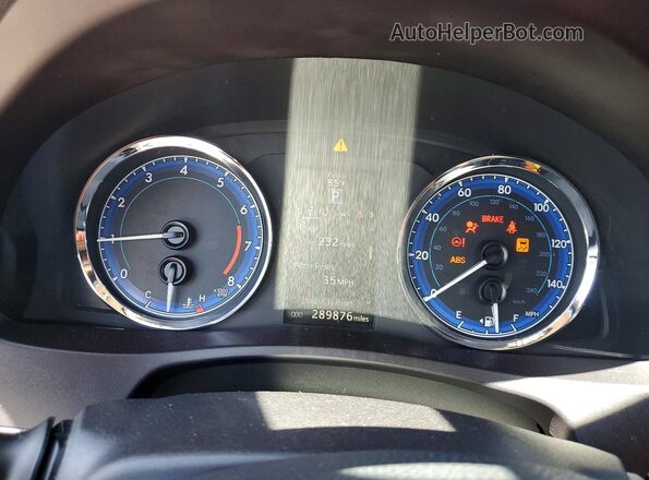 5YFBURHE1HP672300 2017 TOYOTA COROLLA White Instrument cluster view
