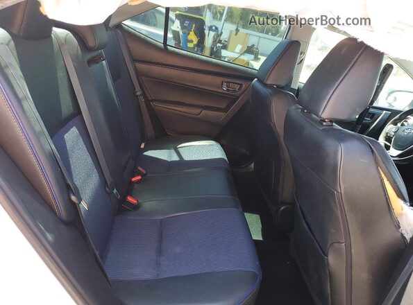 5YFBURHE1HP672300 2017 TOYOTA COROLLA White Rear seats view