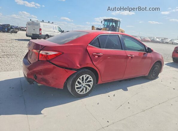 5YFBURHE1JP780440 2018 TOYOTA COROLLA Красный Задняя правая четверть