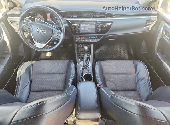 5YFBURHE2GP443882 2016 TOYOTA COROLLA Black Вид панелі приладів
