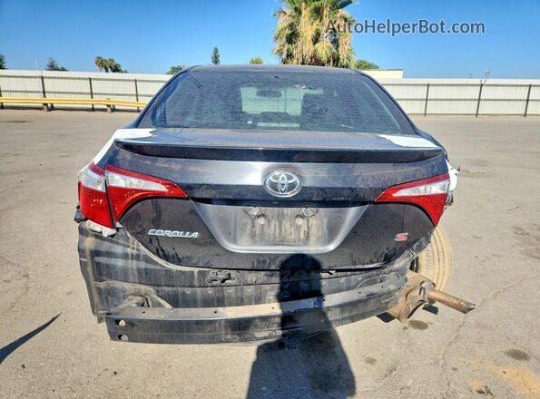 5YFBURHE2GP443882 2016 TOYOTA COROLLA Black Вид ззаду