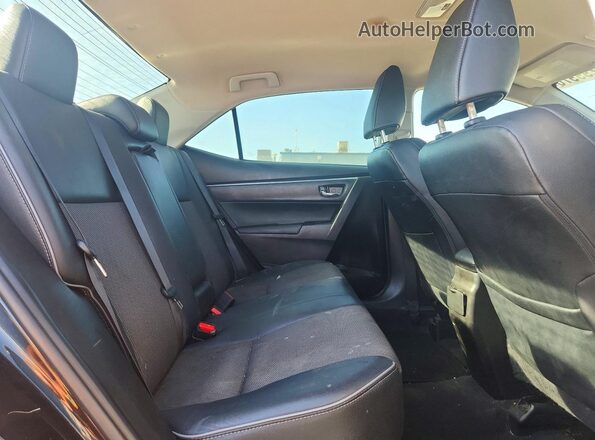 5YFBURHE2GP443882 2016 TOYOTA COROLLA Black Вид задніх сидінь