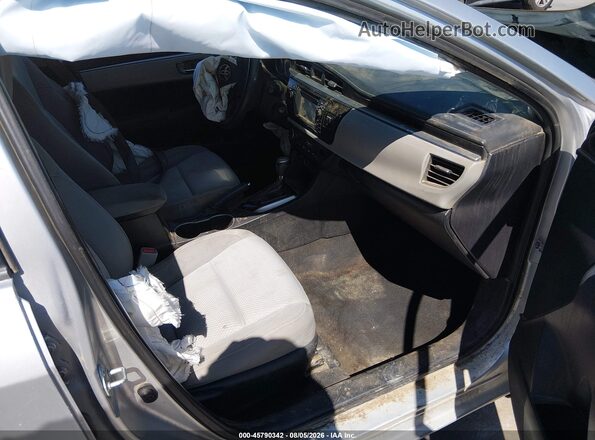 5YFBURHE2GP453425 2016 TOYOTA COROLLA Silver Front interior view