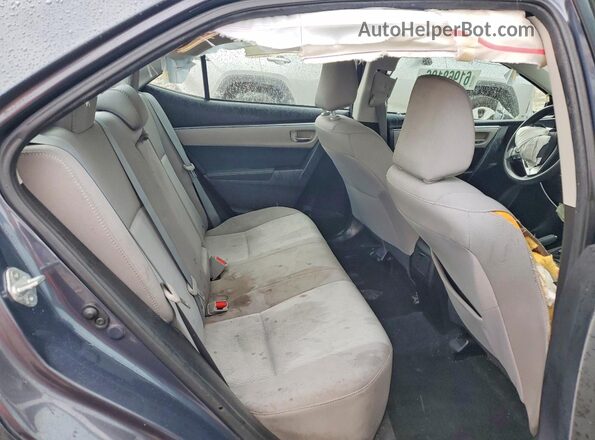 5YFBURHE2GP522162 2016 TOYOTA COROLLA Blue Rear seats view