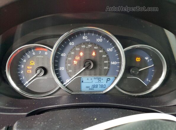 5YFBURHE2GP522162 2016 TOYOTA COROLLA Blue Instrument cluster view