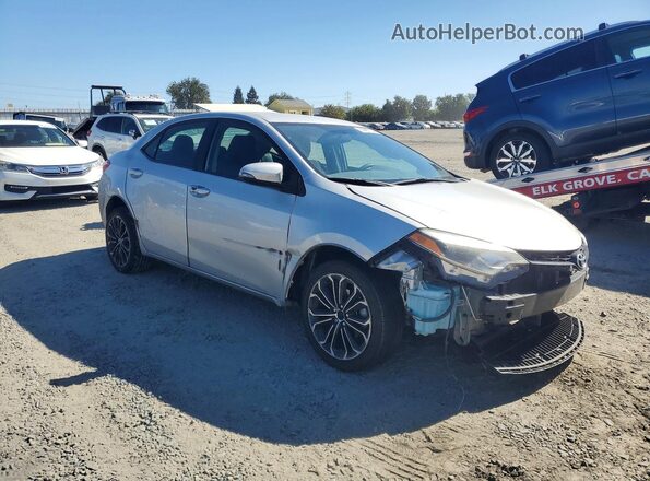 5YFBURHE2GP533016 2016 TOYOTA COROLLA Silver Delantero derecho