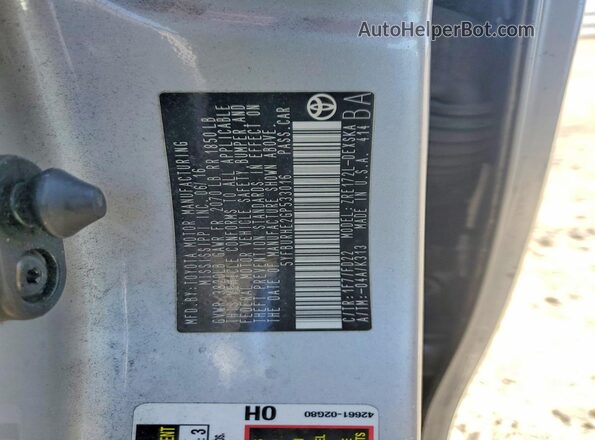 5YFBURHE2GP533016 2016 TOYOTA COROLLA Silver Vista del compartimento del motor