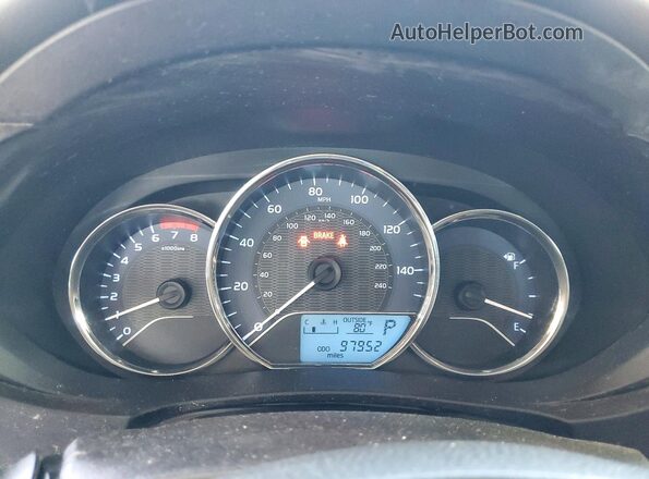 5YFBURHE2GP538992 2016 TOYOTA COROLLA Gray Vista del cuadro de instrumentos