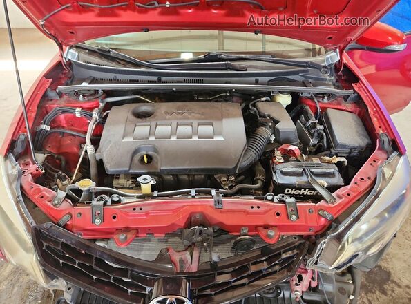 5YFBURHE2GP542802 2016 TOYOTA COROLLA Red Widok wnętrza z tyłu