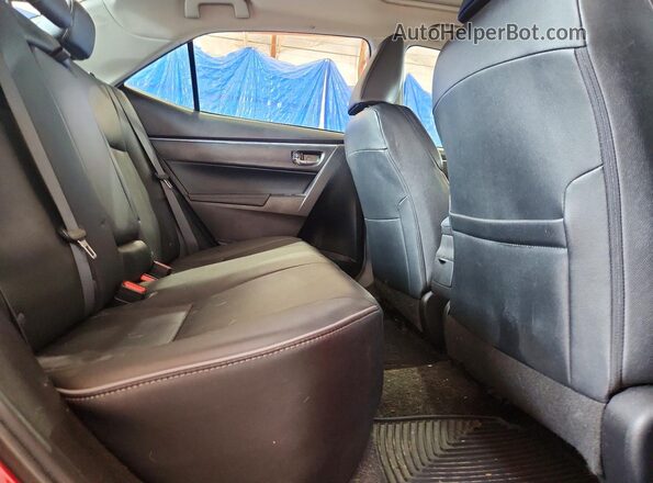 5YFBURHE2GP542802 2016 TOYOTA COROLLA Red Widok tylnych siedzeń