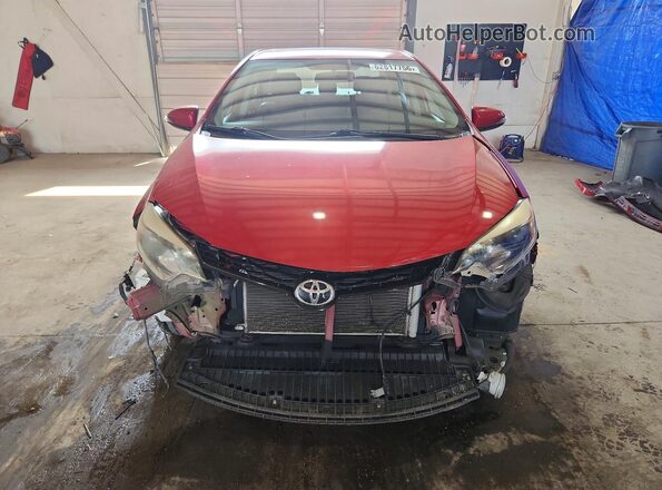 5YFBURHE2GP542802 2016 TOYOTA COROLLA Red Widok z przodu