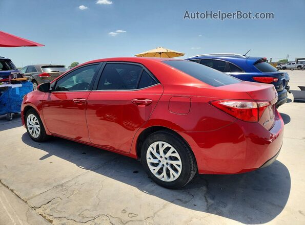 5YFBURHE2KP891452 2019 TOYOTA COROLLA Красный Задняя левая четверть