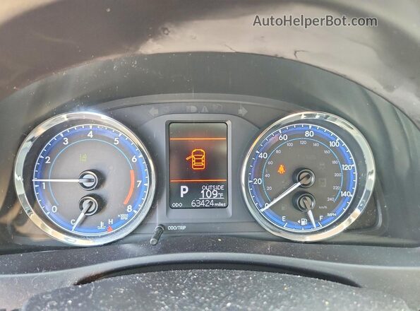 5YFBURHE2KP891452 2019 TOYOTA COROLLA Красный Вид щитка приборов