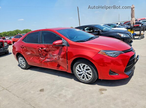 5YFBURHE2KP891452 2019 TOYOTA COROLLA Красный Передняя правая четверть