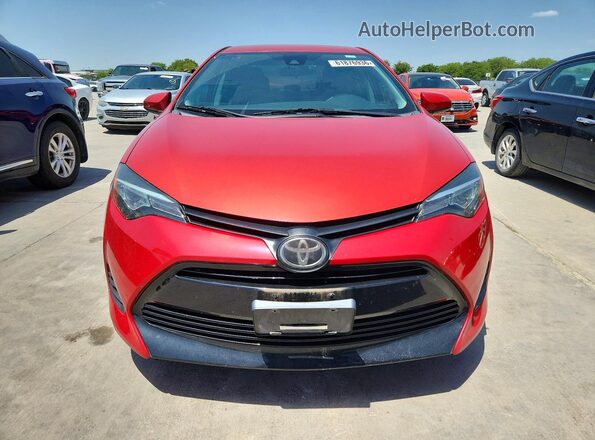 5YFBURHE2KP891452 2019 TOYOTA COROLLA Красный Вид спереди