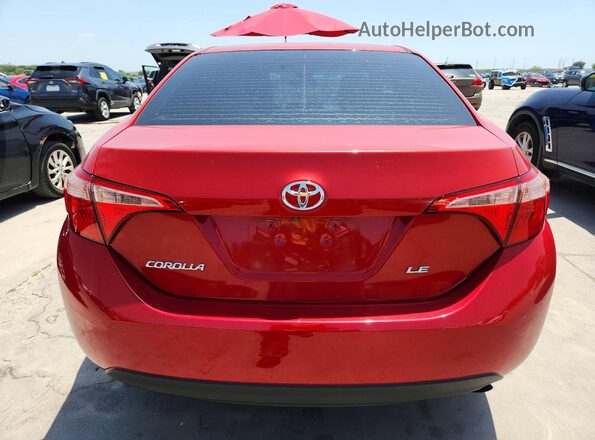 5YFBURHE2KP891452 2019 TOYOTA COROLLA Красный Вид сзади