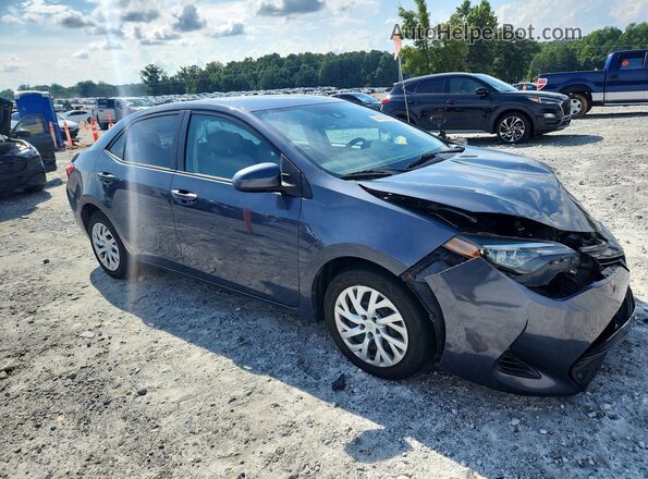5YFBURHE2KP912459 2019 TOYOTA COROLLA Синий Передняя правая четверть