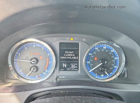 5YFBURHE2KP912459 2019 TOYOTA COROLLA Синий Вид щитка приборов