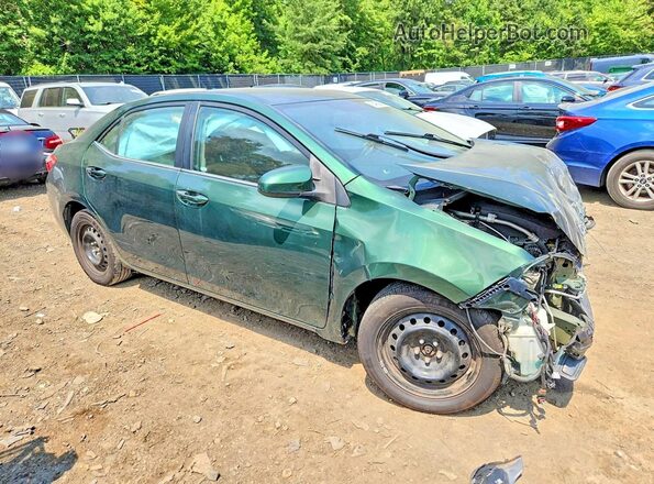 5YFBURHE3GP379710 2016 TOYOTA COROLLA Green Przód prawy