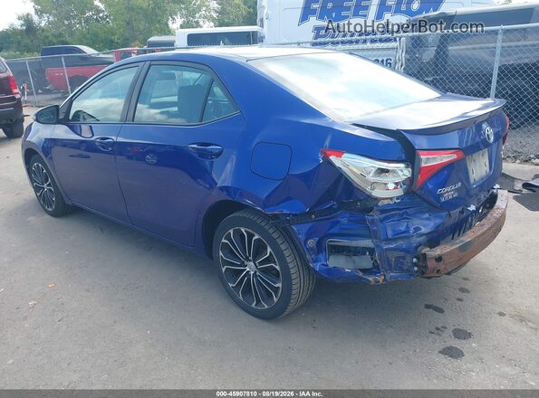 5YFBURHE3GP405223 2016 TOYOTA COROLLA Blue Tył lewy