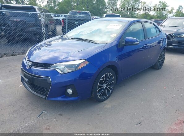 5YFBURHE3GP405223 2016 TOYOTA COROLLA Blue Przód lewy