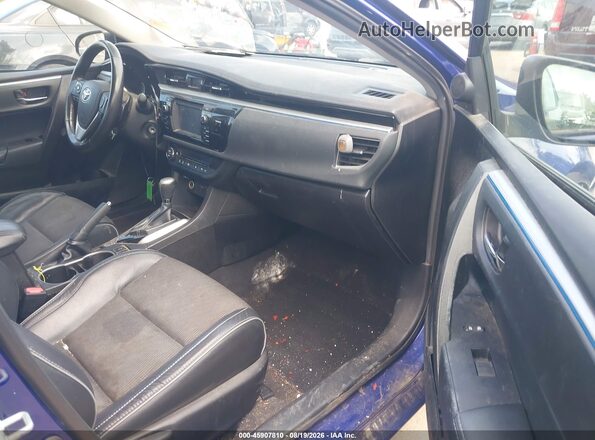 5YFBURHE3GP405223 2016 TOYOTA COROLLA Blue Widok wnętrza z przodu