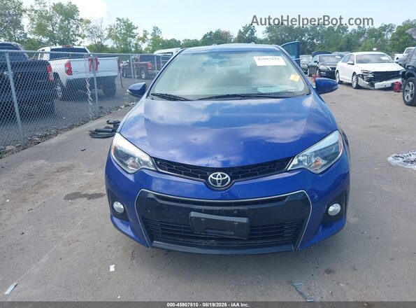 5YFBURHE3GP405223 2016 TOYOTA COROLLA Blue Widok wnętrza z tyłu