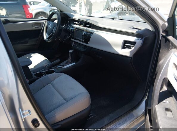 5YFBURHE3GP413662 2016 TOYOTA COROLLA Gray Front interior view