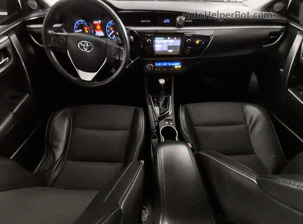5YFBURHE3GP437573 2016 TOYOTA COROLLA Черный Вид панели приборов