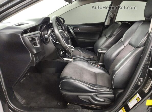5YFBURHE3GP437573 2016 TOYOTA COROLLA Черный Вид салона спереди