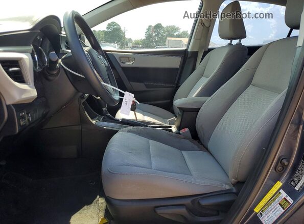 5YFBURHE3GP442207 2016 TOYOTA COROLLA Gray წინა სალონის ხედი