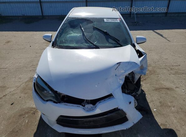 5YFBURHE3GP461176 2016 TOYOTA COROLLA White წინა ხედი