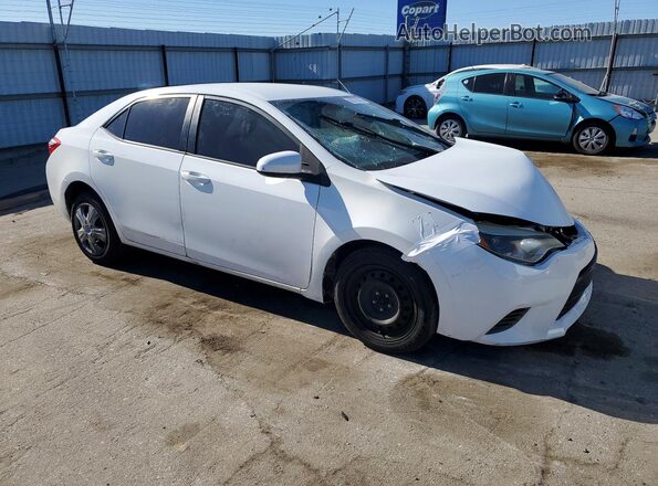 5YFBURHE3GP461176 2016 TOYOTA COROLLA White წინა მარჯვენა